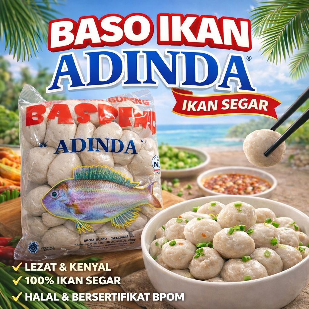 Basreng Mentah rasa Ikan 648g Isi 24 Butir - Bahan keripik basreng