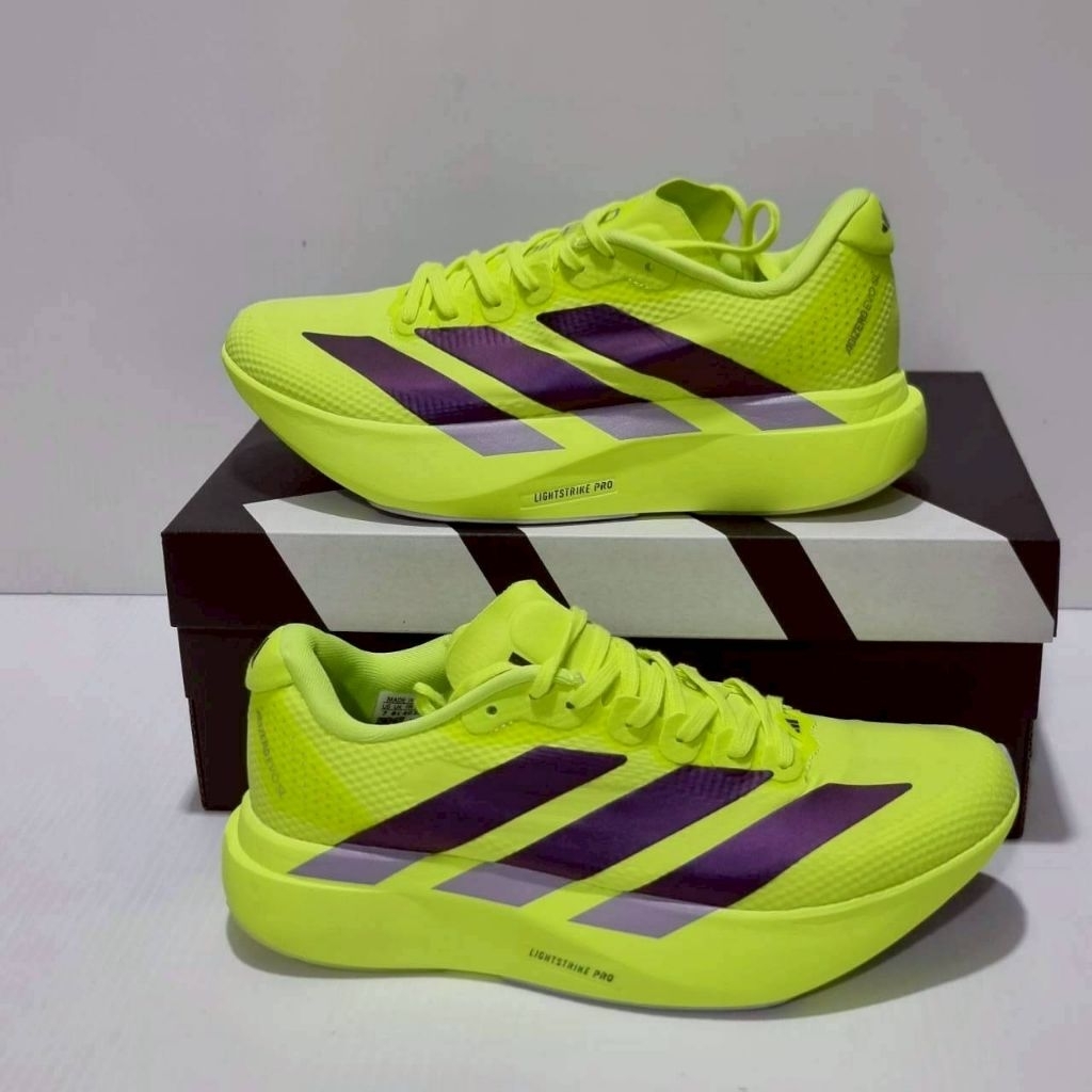 Sepatu Adizero Evo SL 2 Green Purple Terbaru / Sepatu Lari / Sepatu Marathon