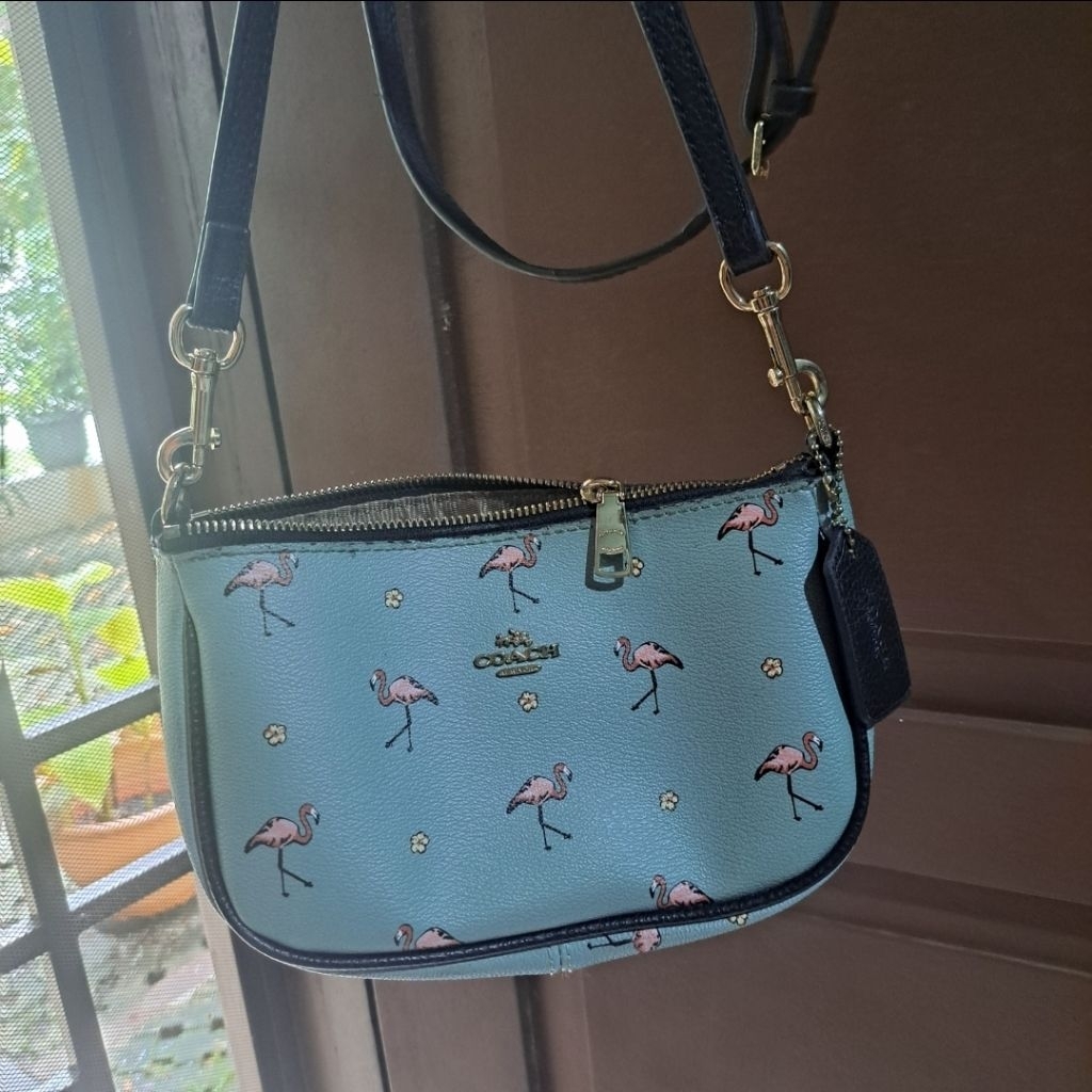 preloved tas coach original / preloved coach flaminggo/ COC original