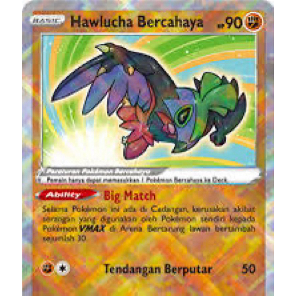 TCG Bercahaya HOLO KARTU CARD POKEMON INDONESIA