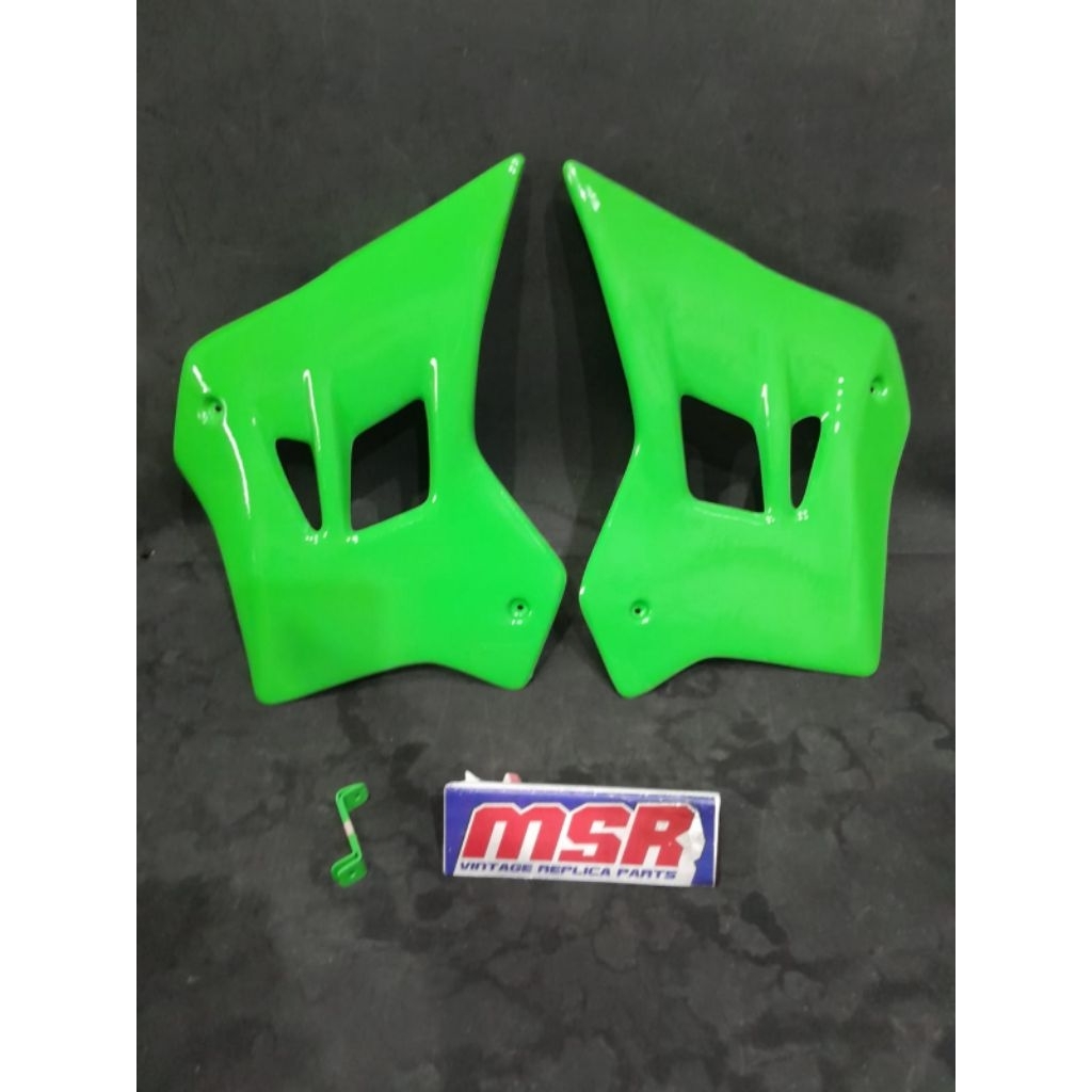 BODYSET KLX150CUSTOM VINTAGE LENGKAP CAT NON DECAL DAN LAMPU