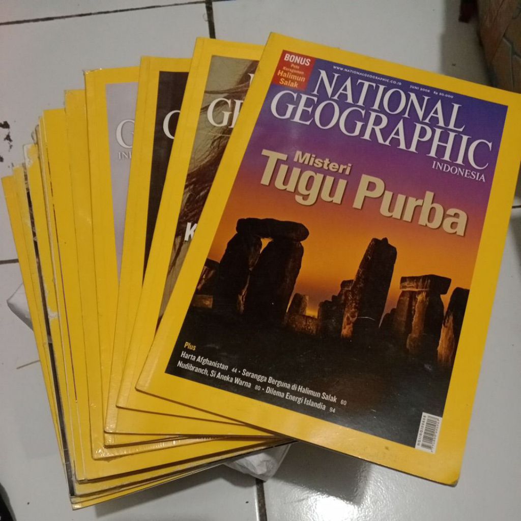 Majalah bekas. NATIONAL GEOGRAPHIC Indonesia.