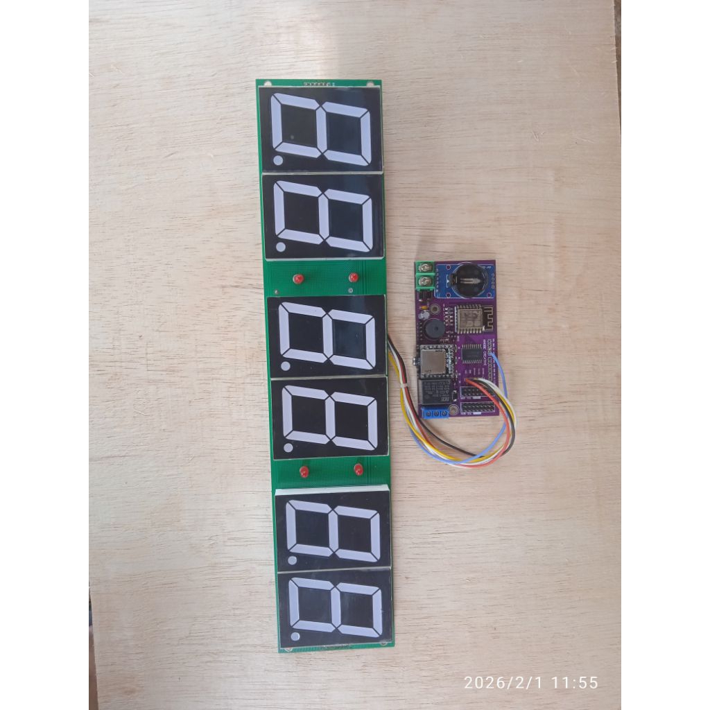 jam jadwal sholat segment seven KIT DIY