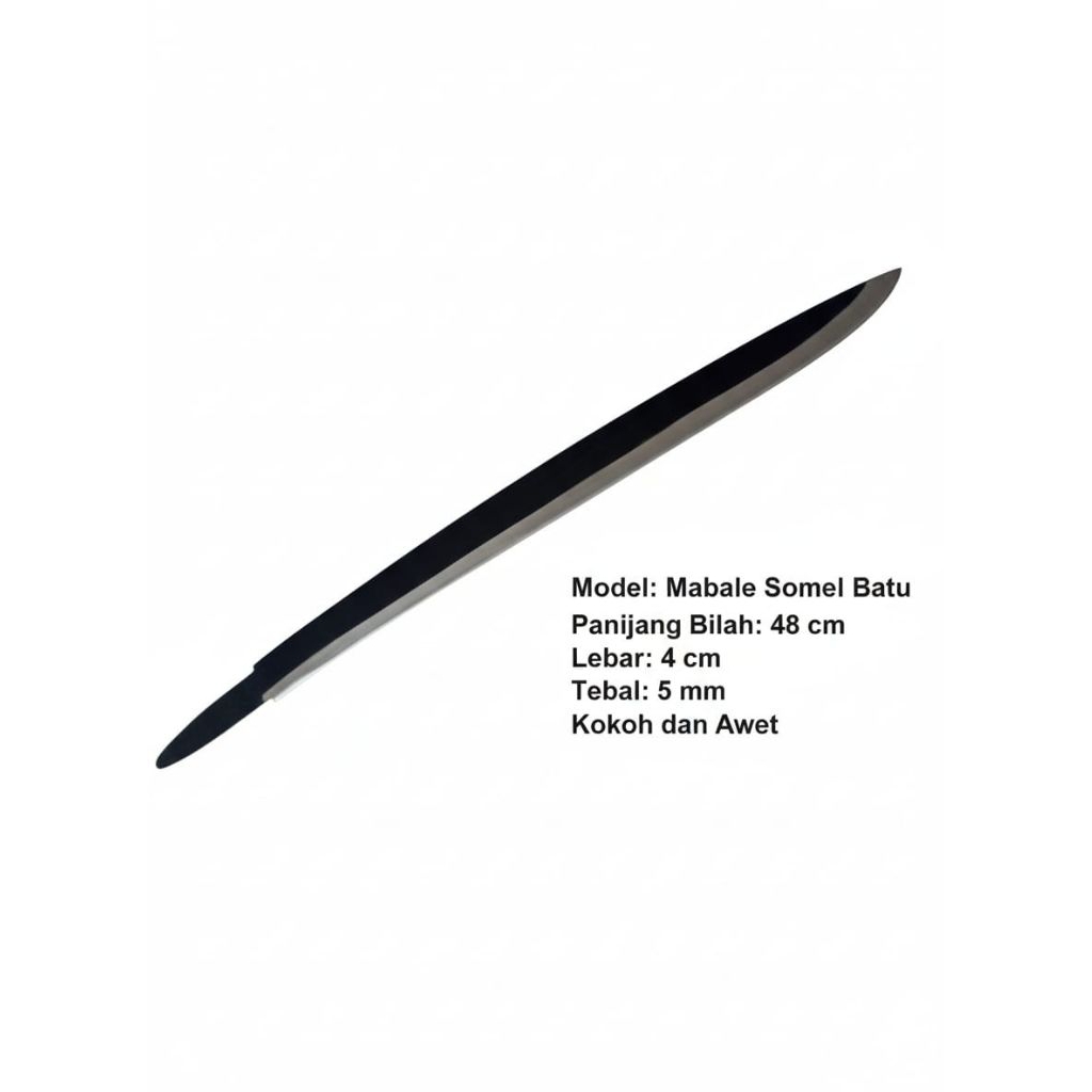 TERMURAH Mabale Somel Batu Asli - Bilah Panjang 48cm Tebal & Kokoh Berkualitas Perkakas kebun