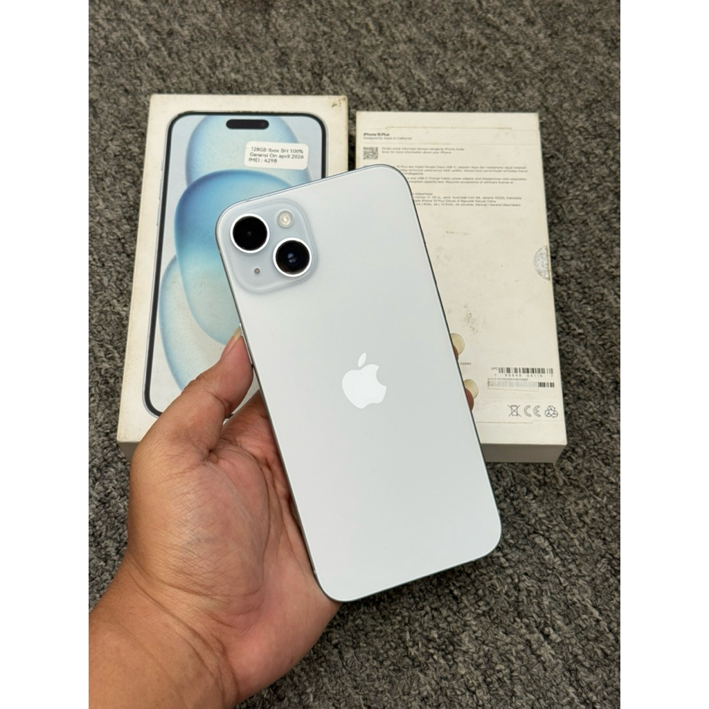 iphone 15 plus 128gb ibox second