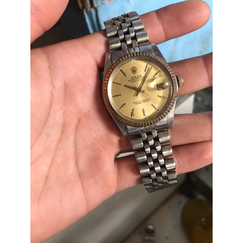 JAM TANGAN ROLEX DATEJUST AUTOMATIC CLONE TWO TONE