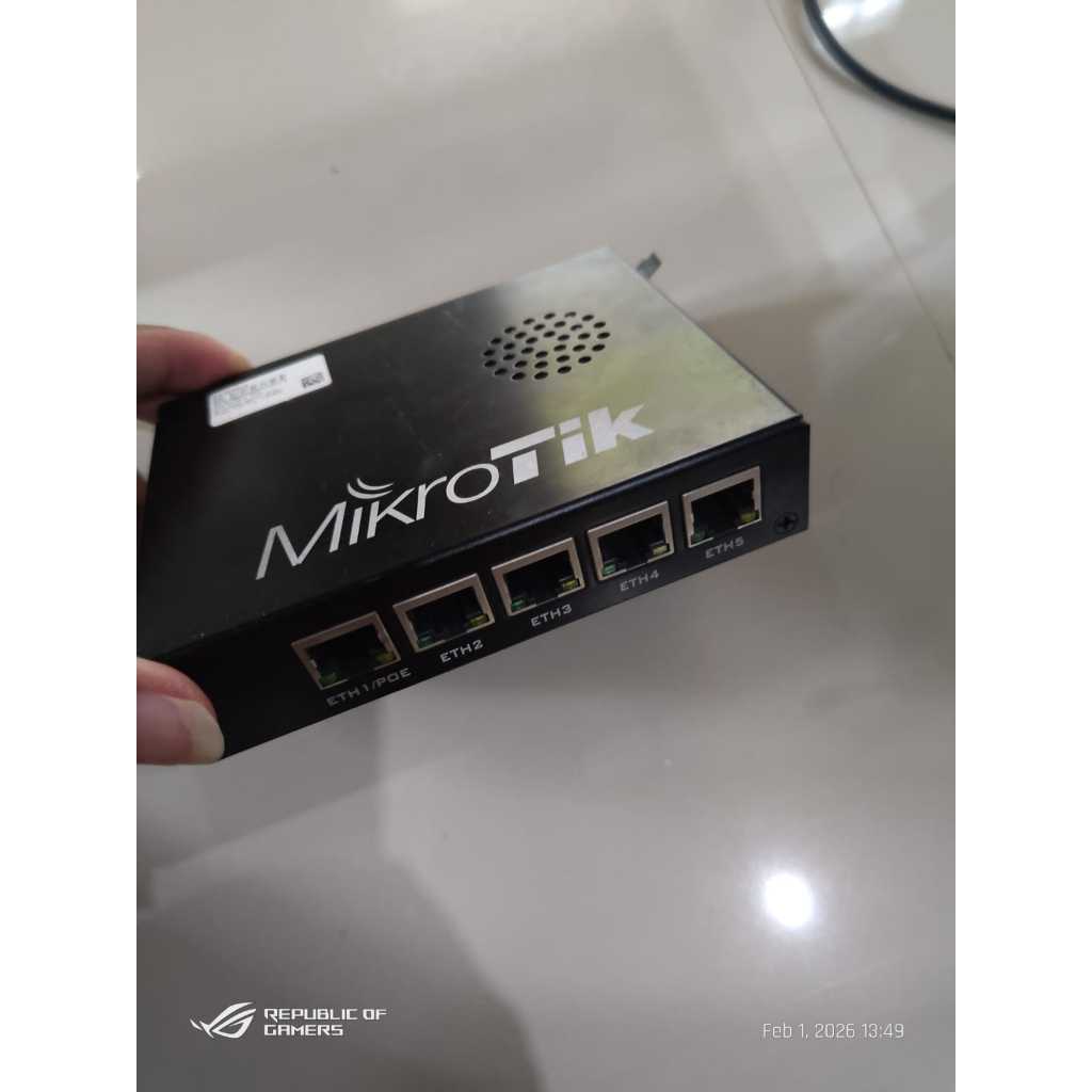 Mikrotik RB 450gx4 kondisi bekas korban upgrade free setting