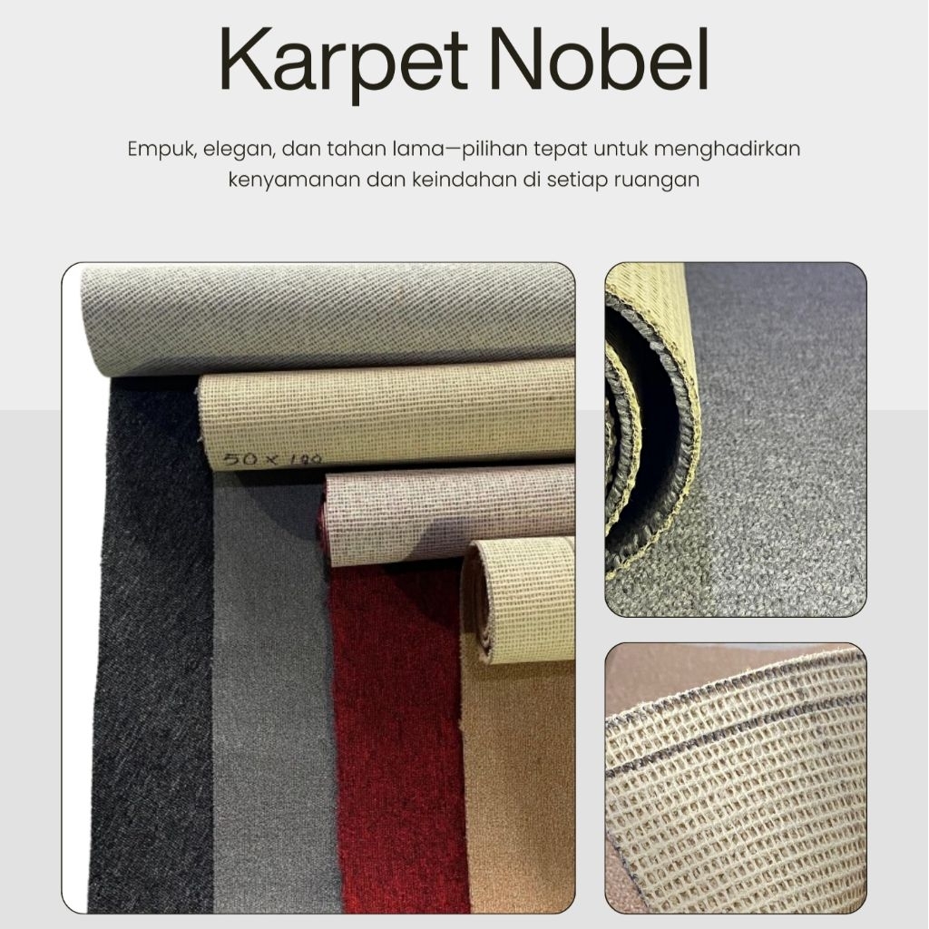karpet polos tebal meteran