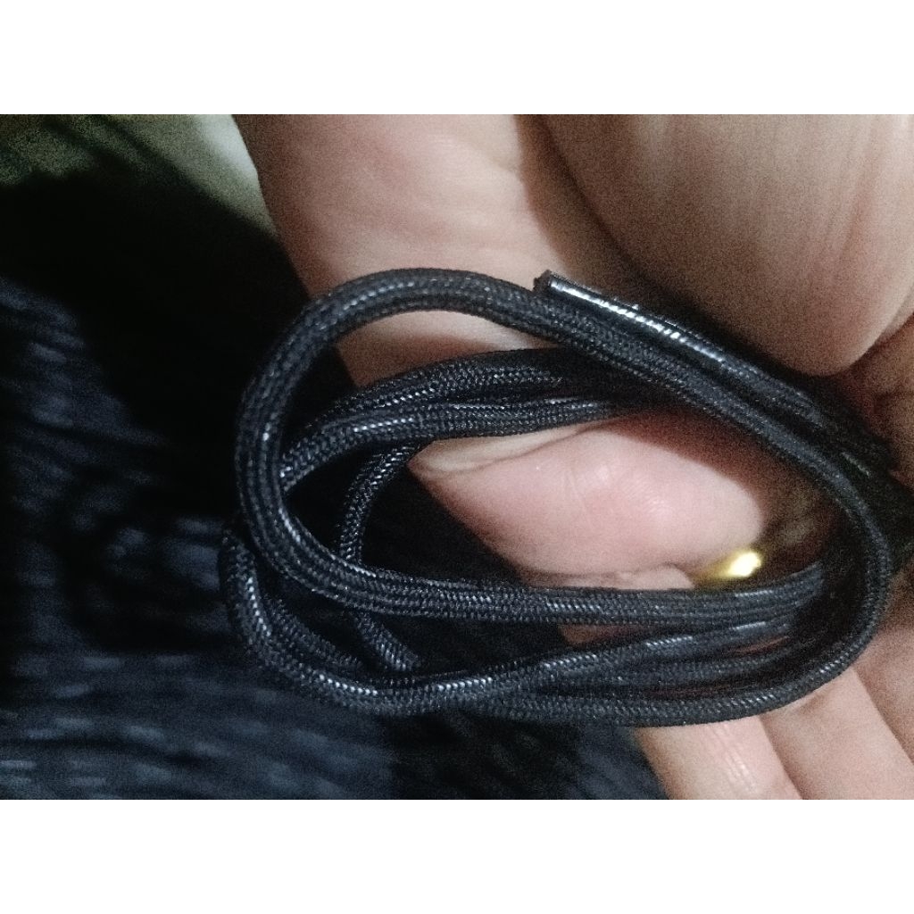 Tali sepatu bulat motif diameter 3mm panjang 85 cm