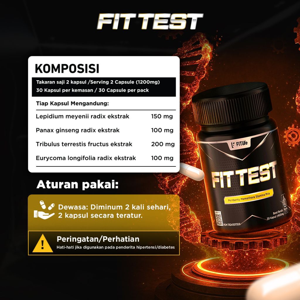 Fitlife Fit test testo booster tribulus Fittest
