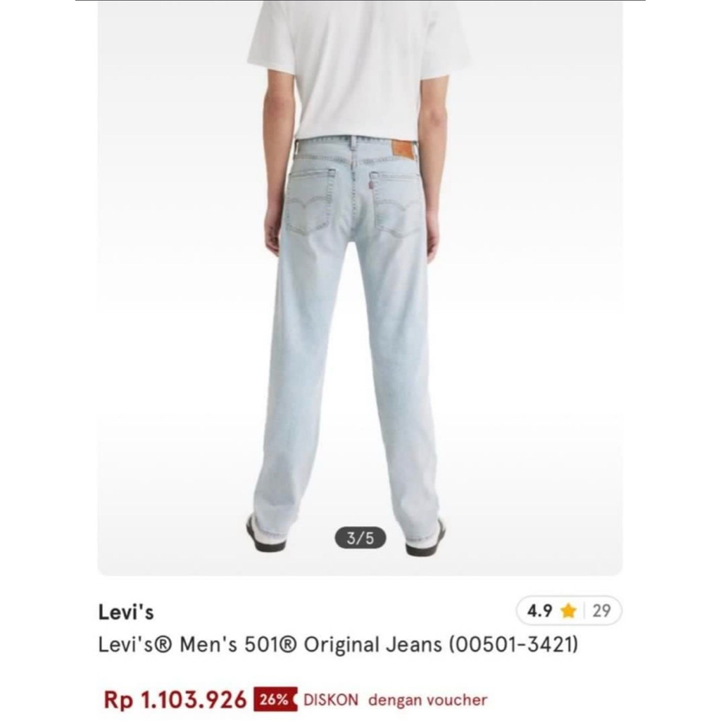 PRELOVED LEVIS 501 ORIGINAL