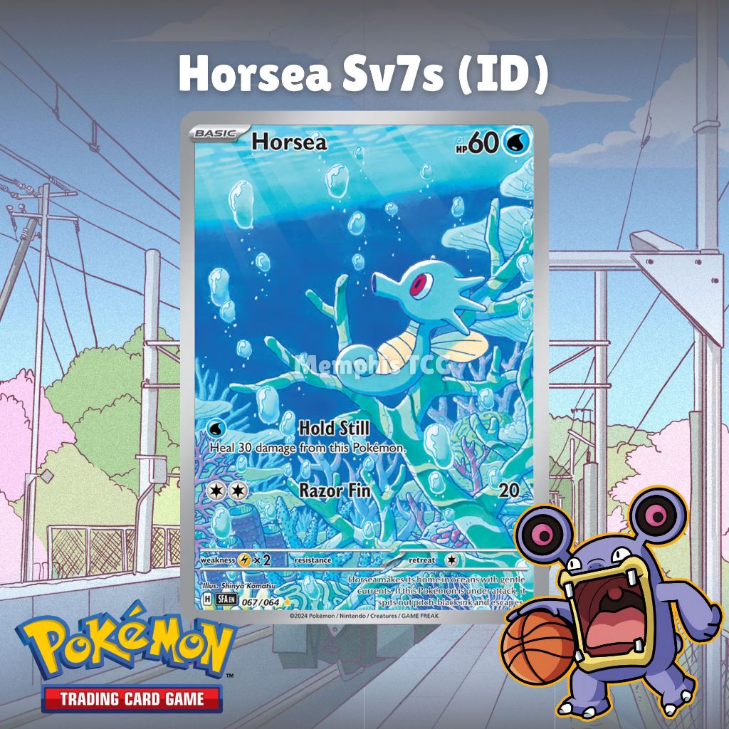 Horsea 067/064 AR sv7S - Kartu Pokemon TCG Original (ID)