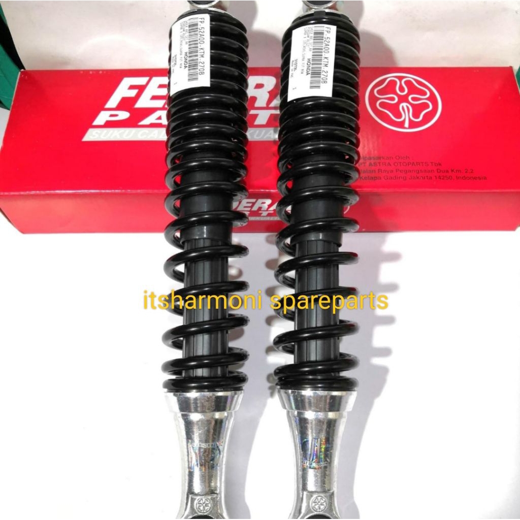 Shock Belakang KTM Karisma, Supra X125, Revo 100 ORI Federal Astra