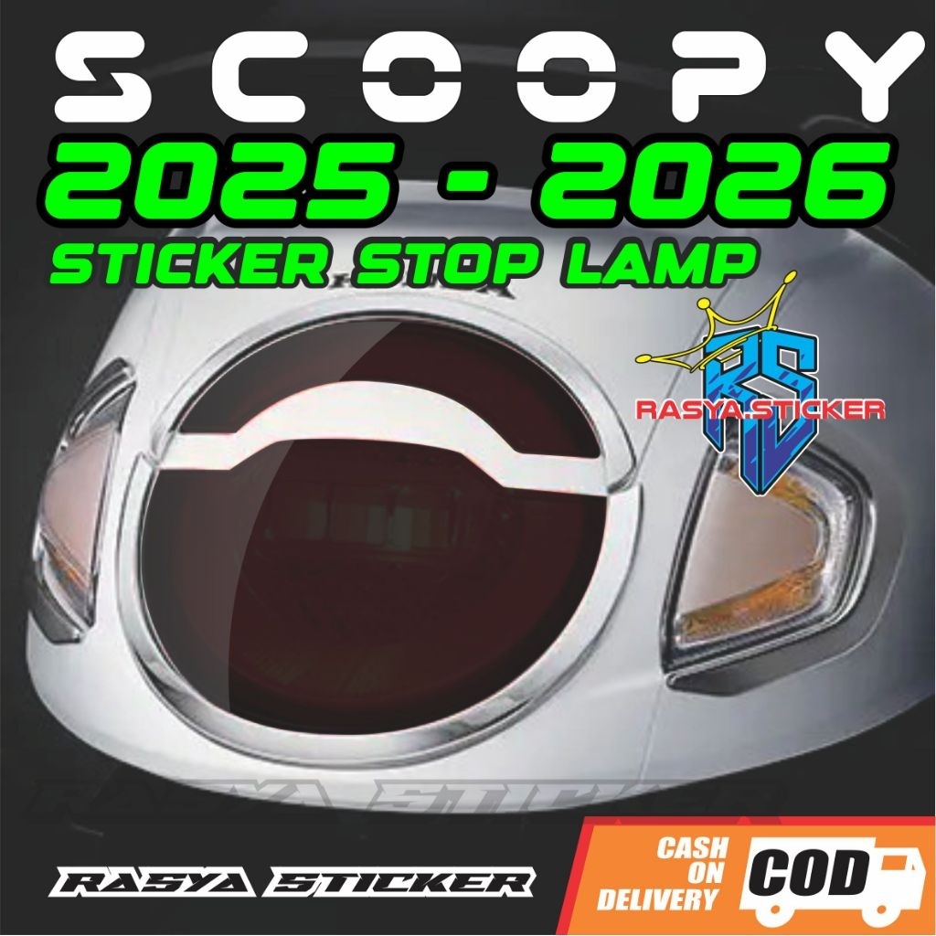 Sticker smoke Lampu Rem HONDA SCOOPY 2025