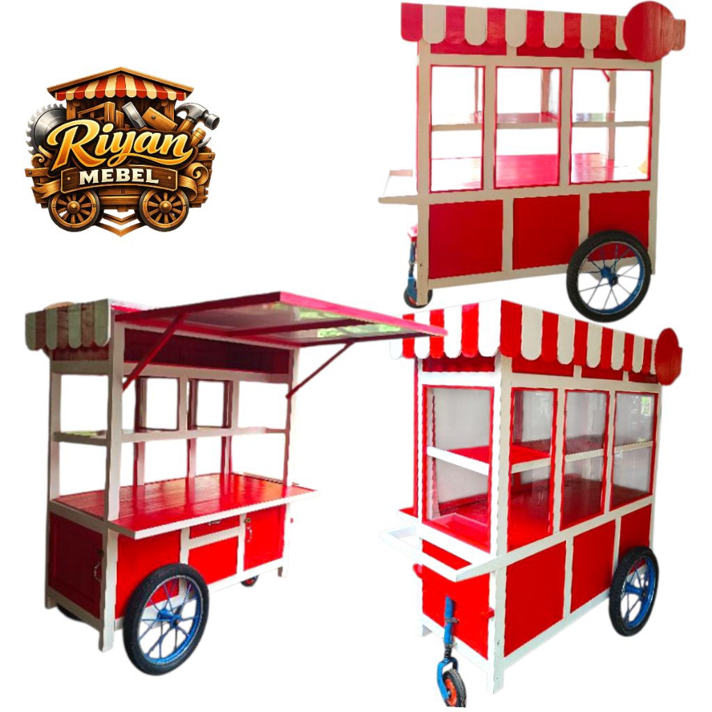 GEROBAK NASI Padang RODA TIGA FREE ONGKIR