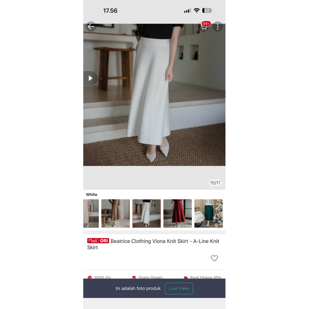 preloved rok beatrice