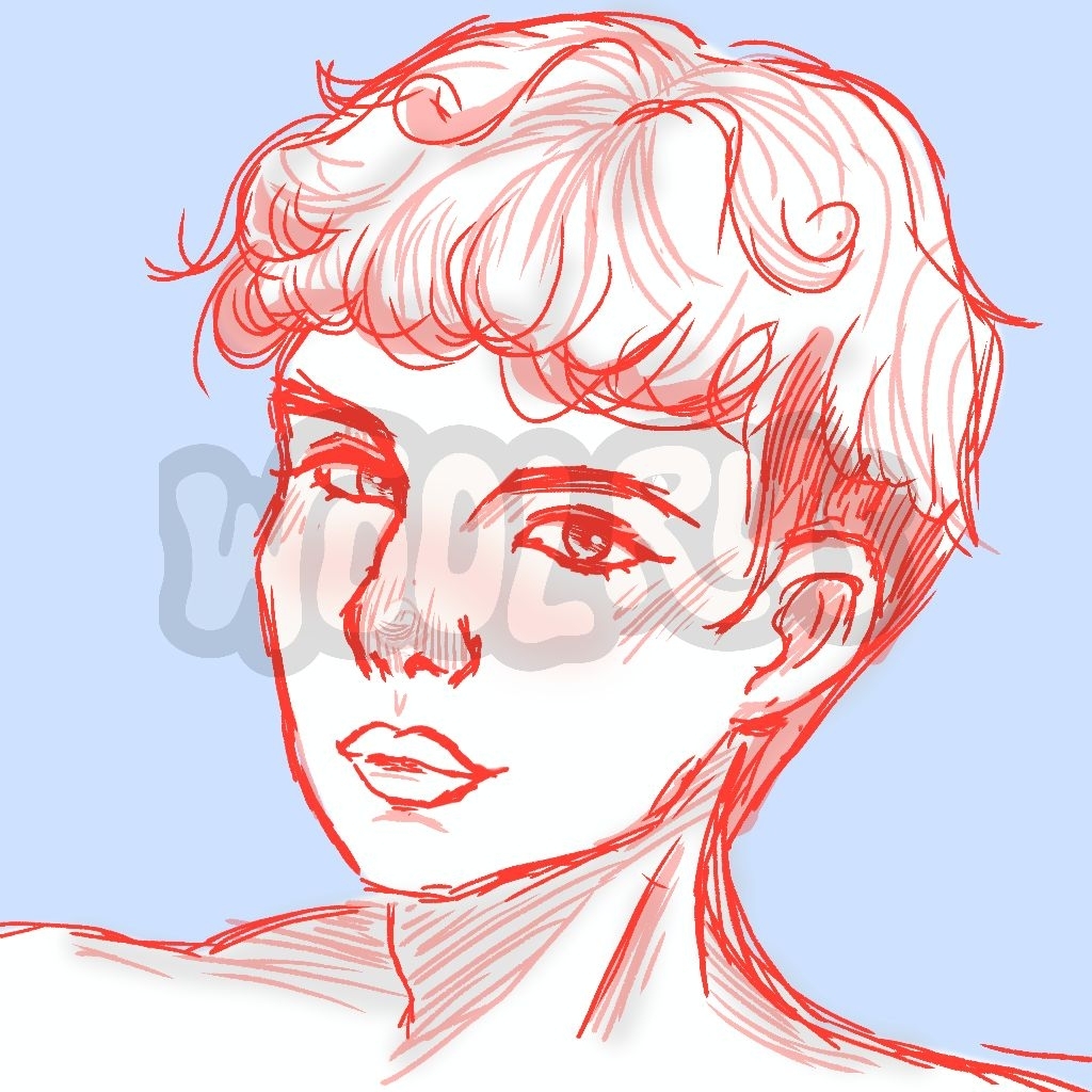 Jasa Gambar Custom Ilustrasi Sketsa Wajah Digital Semi Realistis | Sketsa Wajah Digital | Hadiah Kad