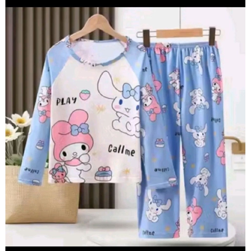 Piyama cinnamoroll melody baju tidur anak karakter cinnamoroll melody