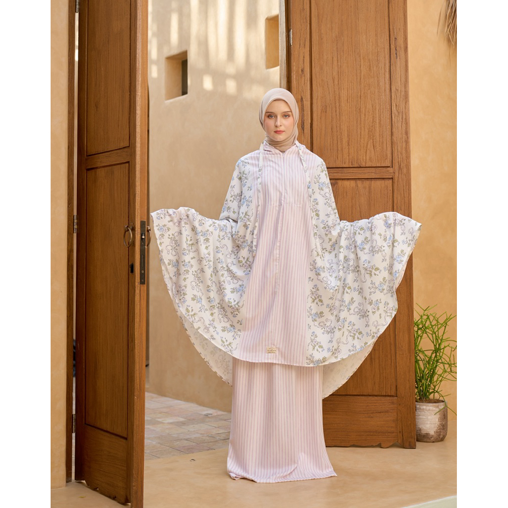 RAYA 2026 - MUKENA TENCEL COUPLE  SIZE DEWASA & ANAK - GARDEN SERIES
