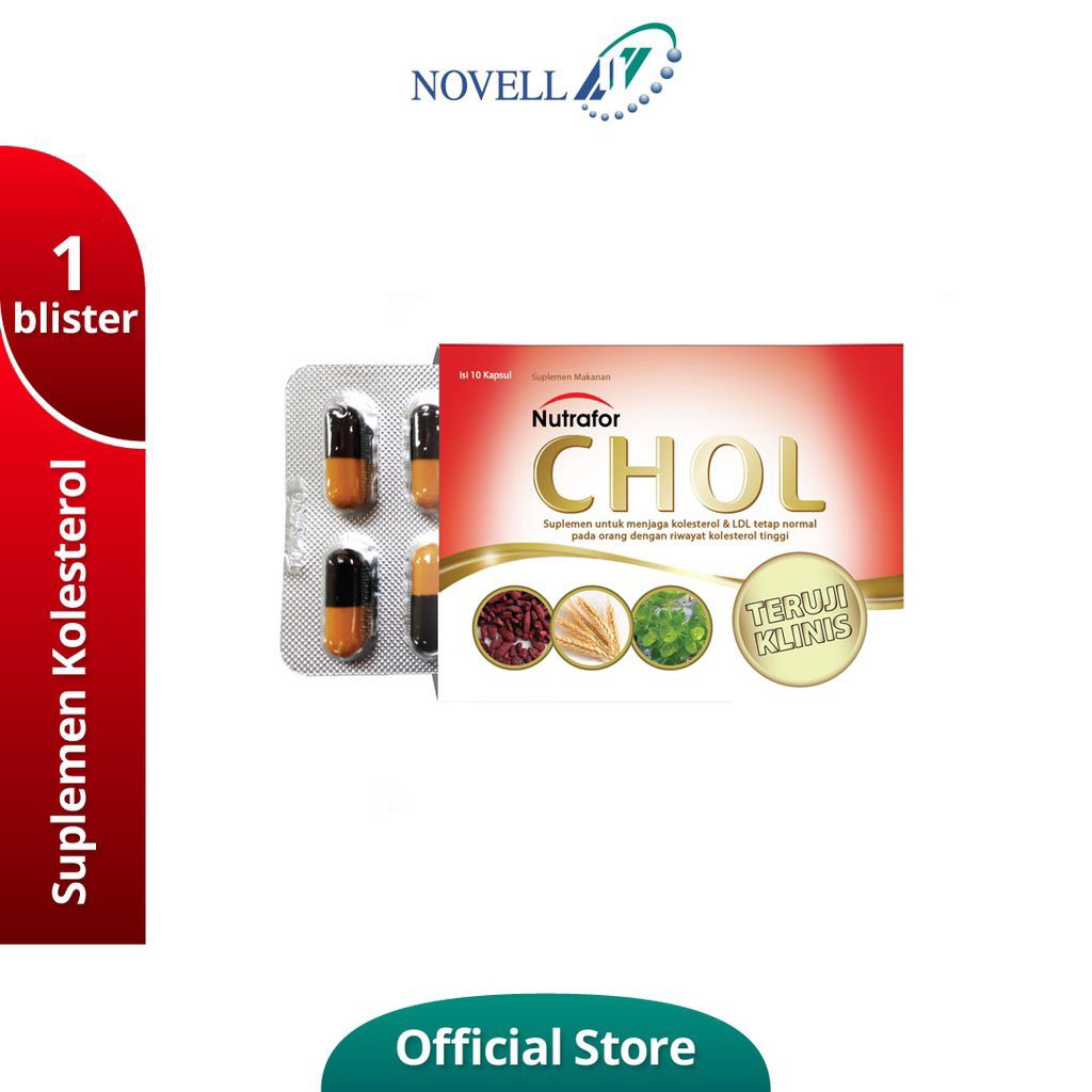 Nutrafor Chol obat herbal ampuh untuk menurunkan kolesterol dan lemak jahat dalam darah