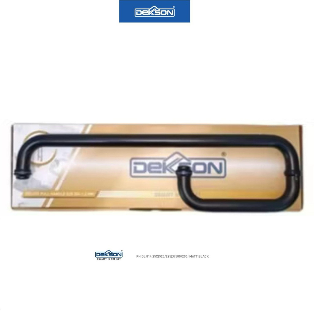 Pull Handle Shower Dekson PH DL 814 25x200x500 Matt Black
