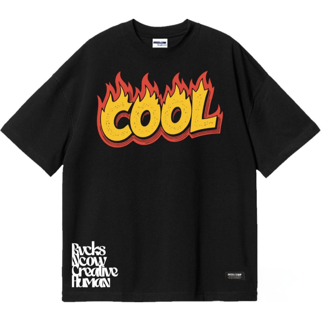 T-SHIRT BUCKSANDCOW OVERSIZE/KAOS BUCKS & COW - COOL