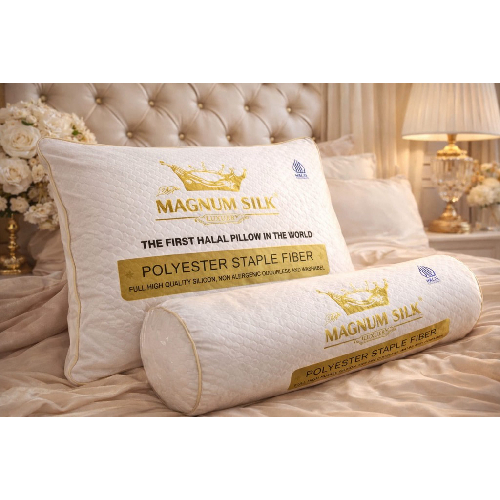 Produk Viral Makassar Bantal Magnum Silk/Bantal Hotel Bantal Premium/Bantal Magnum Ori Jumbo/Bantal 