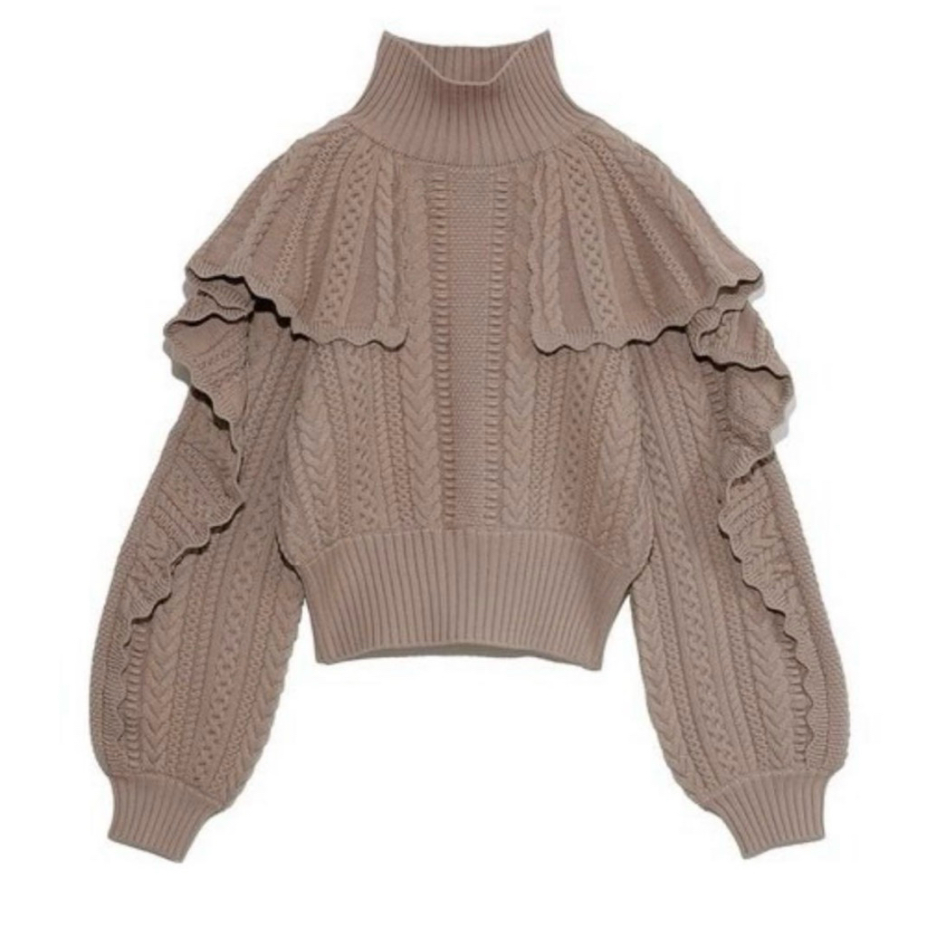 SNIDEL SWEATER RUFFLE RARE!!