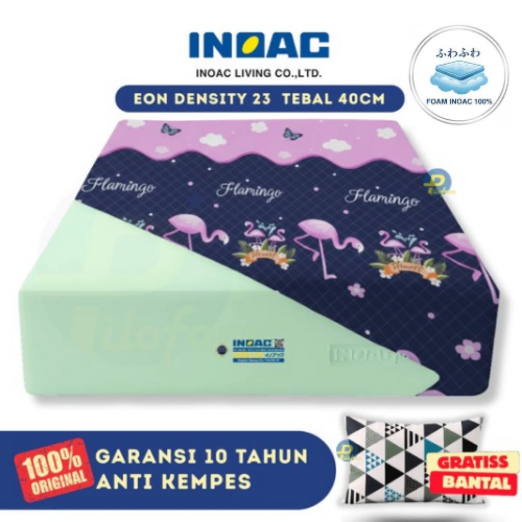 INOAC EON DENSITY 23 TEBAL 40cm KASUR BUSA, KASUR TIDUR, MATRAS EMPUK, KASUR NYAMAN, KASUR INOAC, IN