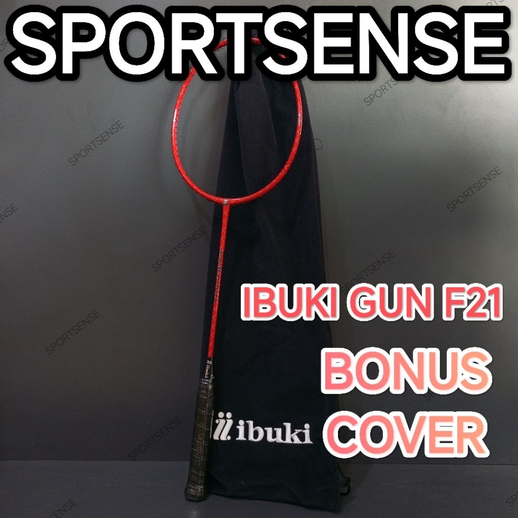Raket Badminton Bulutangkis Ibuki Top Gun F21 Original Bonus Cover