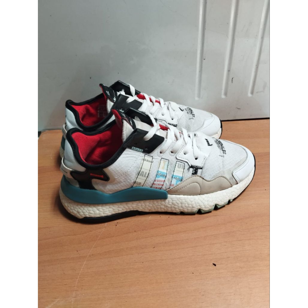 SEPATU RUNNING SNEAKERS ADIDAS NITE JOGGER SIZE 41,5 BEKAS PRELOVED