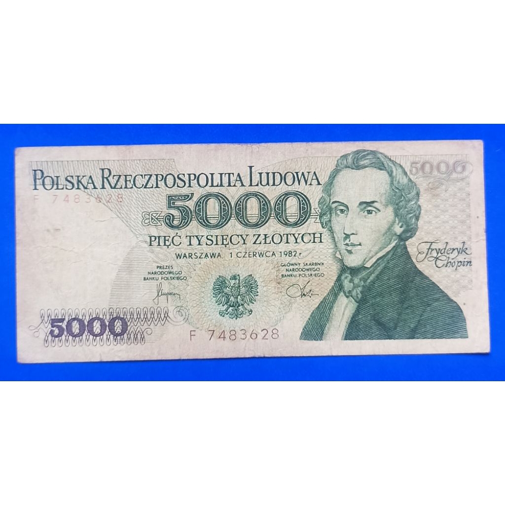 UANG KERTAS POLANDIA 5OOO ZLOTYCH