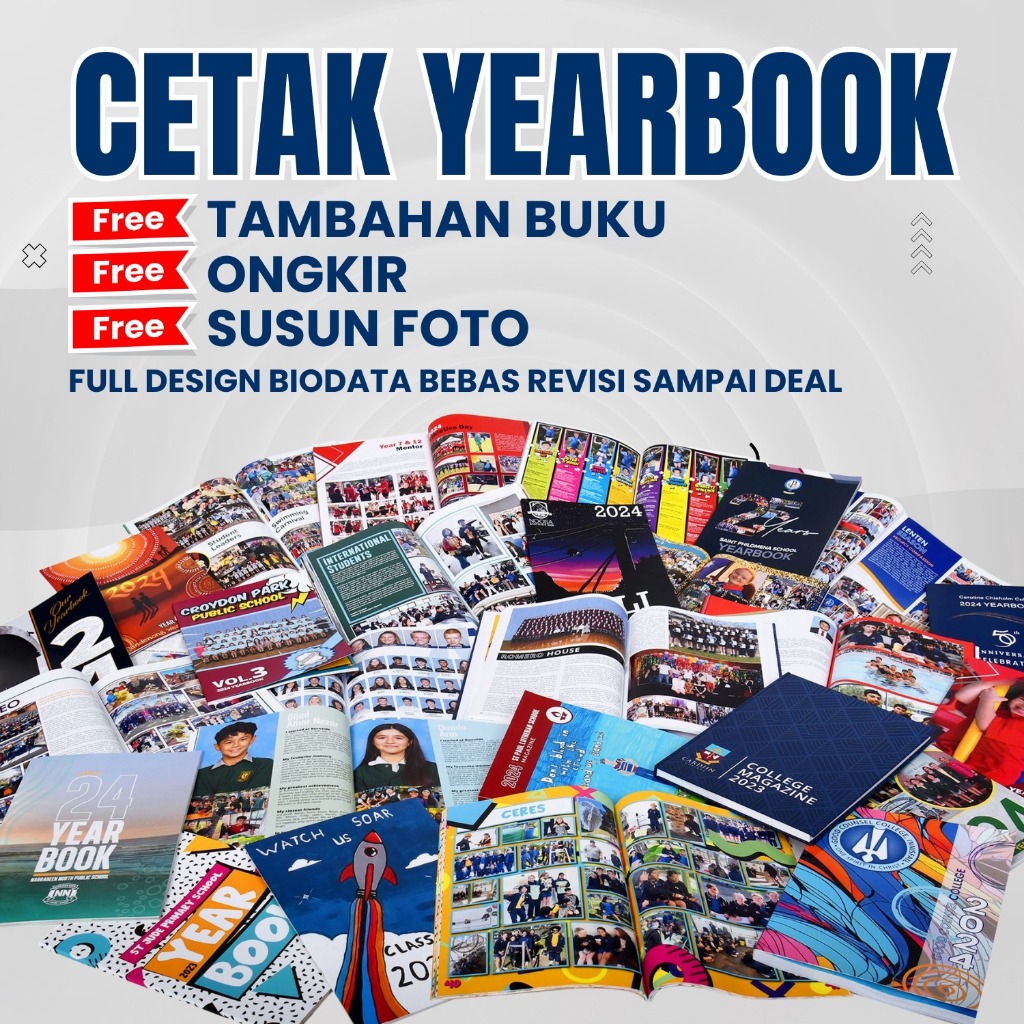 CETAK YEARBOOK SEKOLAH UKURAN A5 HARGA TERMURAH BANYAK PILIHAN JILID // YEARBOOK SEKOLAH // BUKU KEN
