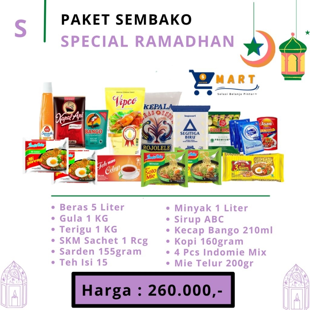 Paket Sembako Ramadhan S / Paket Sembako Murah