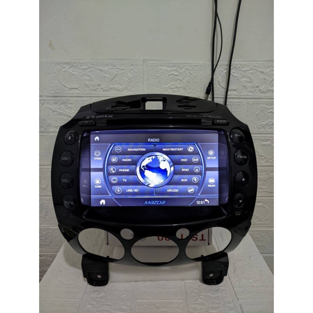 HEAD UNIT ORIGINAL STANDAR MOBIL MAZDA 2