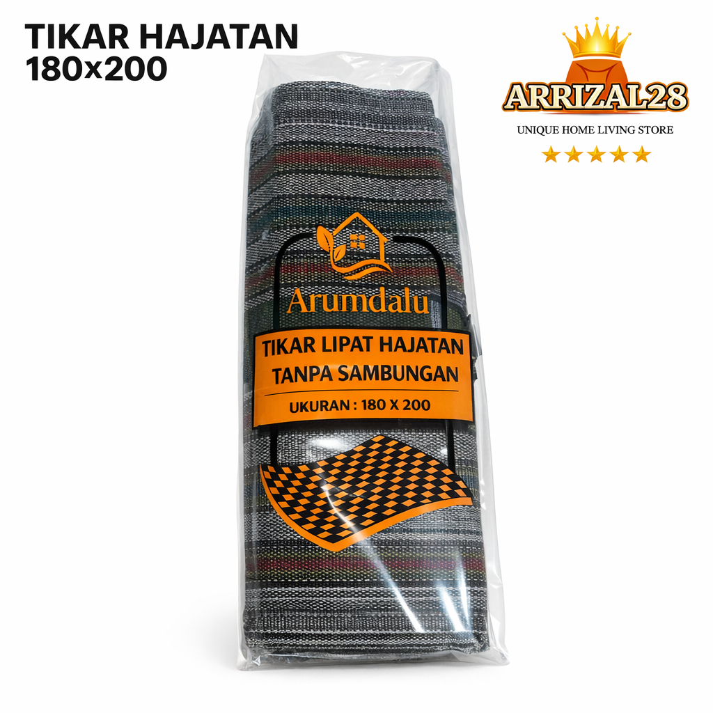 (ARUMDALU 180x200) TIKAR PIKNIK LIPAT HAJATAN