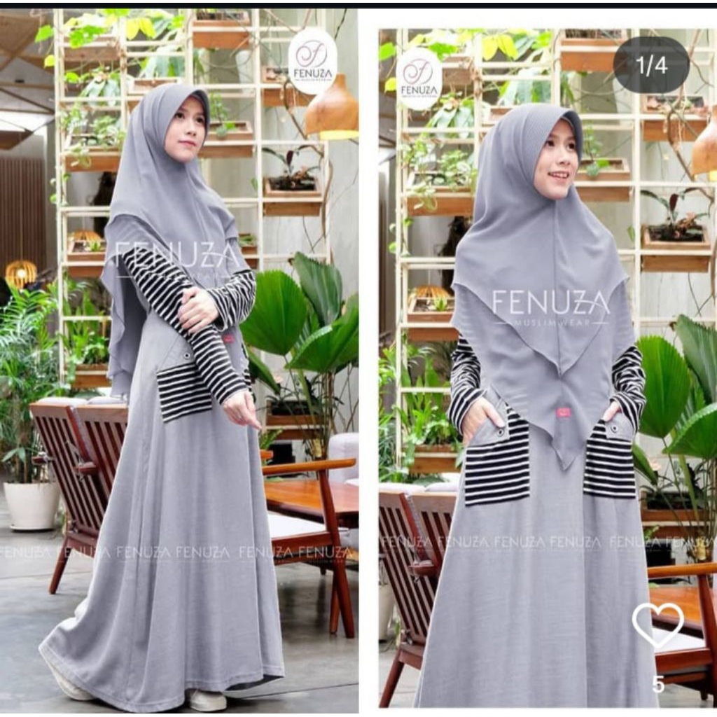 Preloved Gamis Fenuza Size M (Baca Deskripsi)