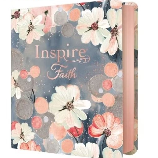 NLT Inspire FAITH Bible, Filament Enabled Edition, Floral: The Bible for Coloring & Creative Journal