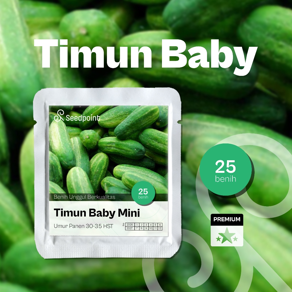 Seedpoint - 25 Benih Mentimun Lalap Timun Baby Mini Vanesa