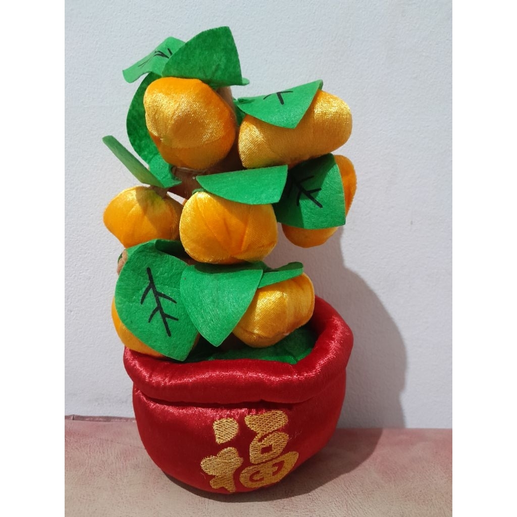 pohon jeruk imlek boneka pohon jeruk imlek