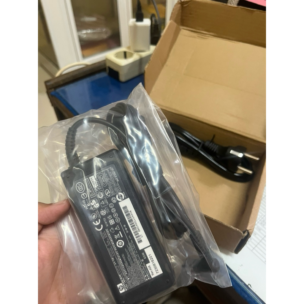 Charger Laptop HP Original 45W 65W Blue Pin 4.5*3.0 - Untuk HP 14 14s Series 14-bs007tx 14s-cf2xxx 1