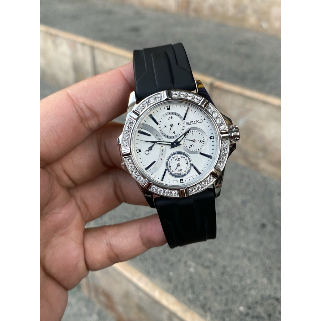 Seiko Swarovski Fullset Mulus Rare item