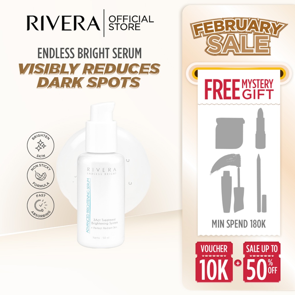 Rivera Endless Bright Advanced Brightening Serum (DP 2) - Serum Niacinamide mencerahkan kulit kusam