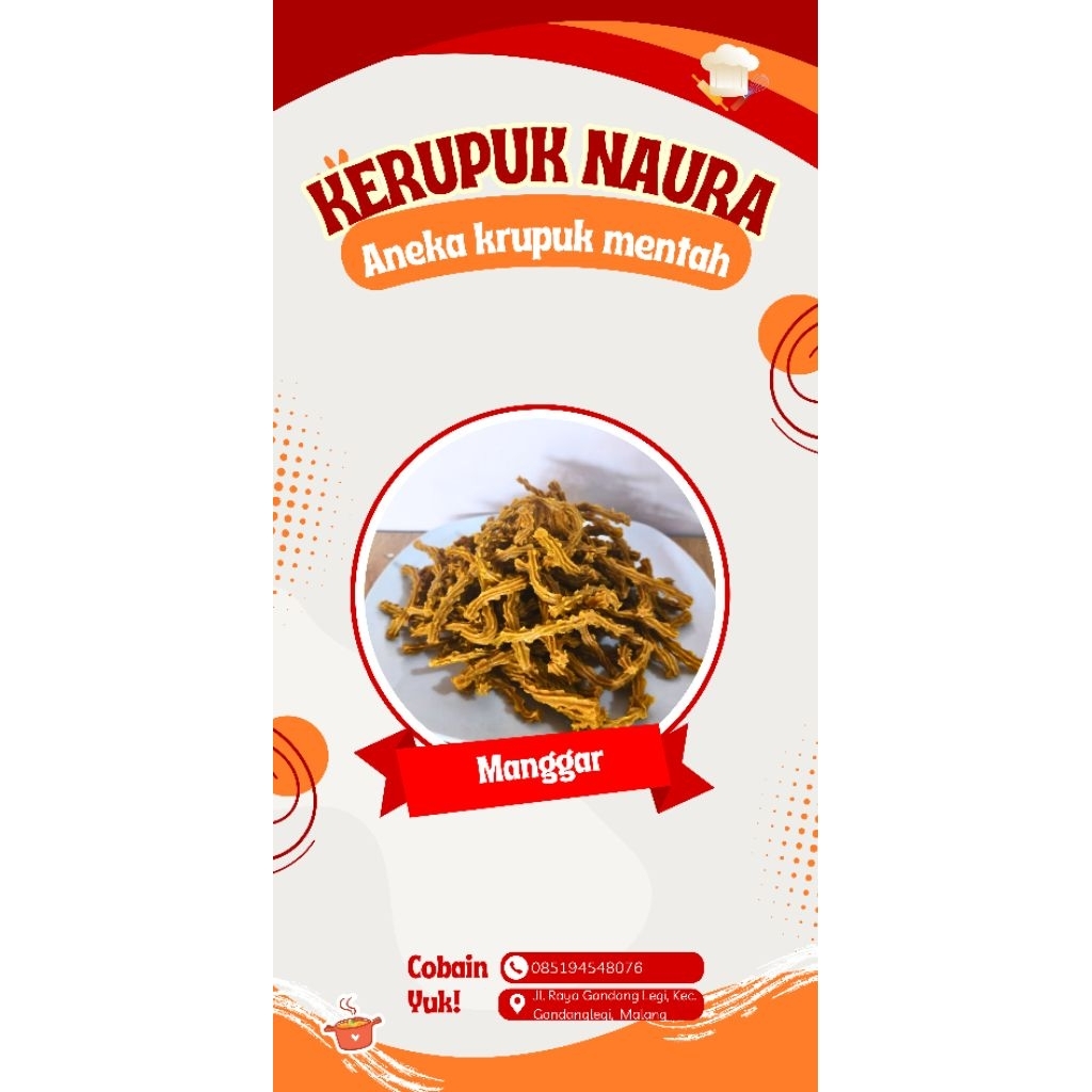 Krupuk mentah MANGGAR 5kg