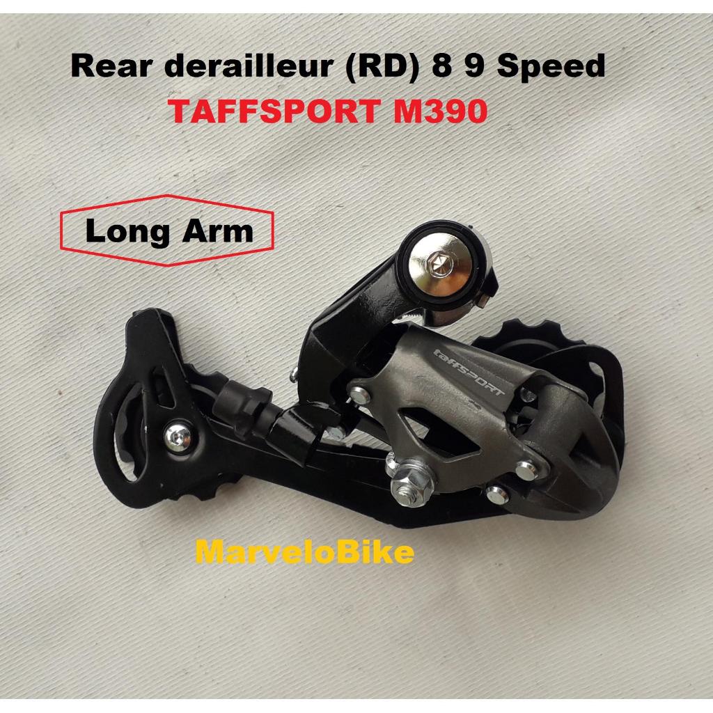 RD Rear derailleur Sepeda 8 9 Speed Long Arm Merk TAFFSPORT M390