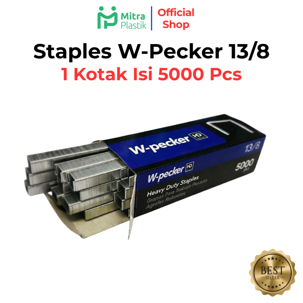 Staples W-pecker 13/8 Staples Heavy Duty Staples Besar Isi Hekter