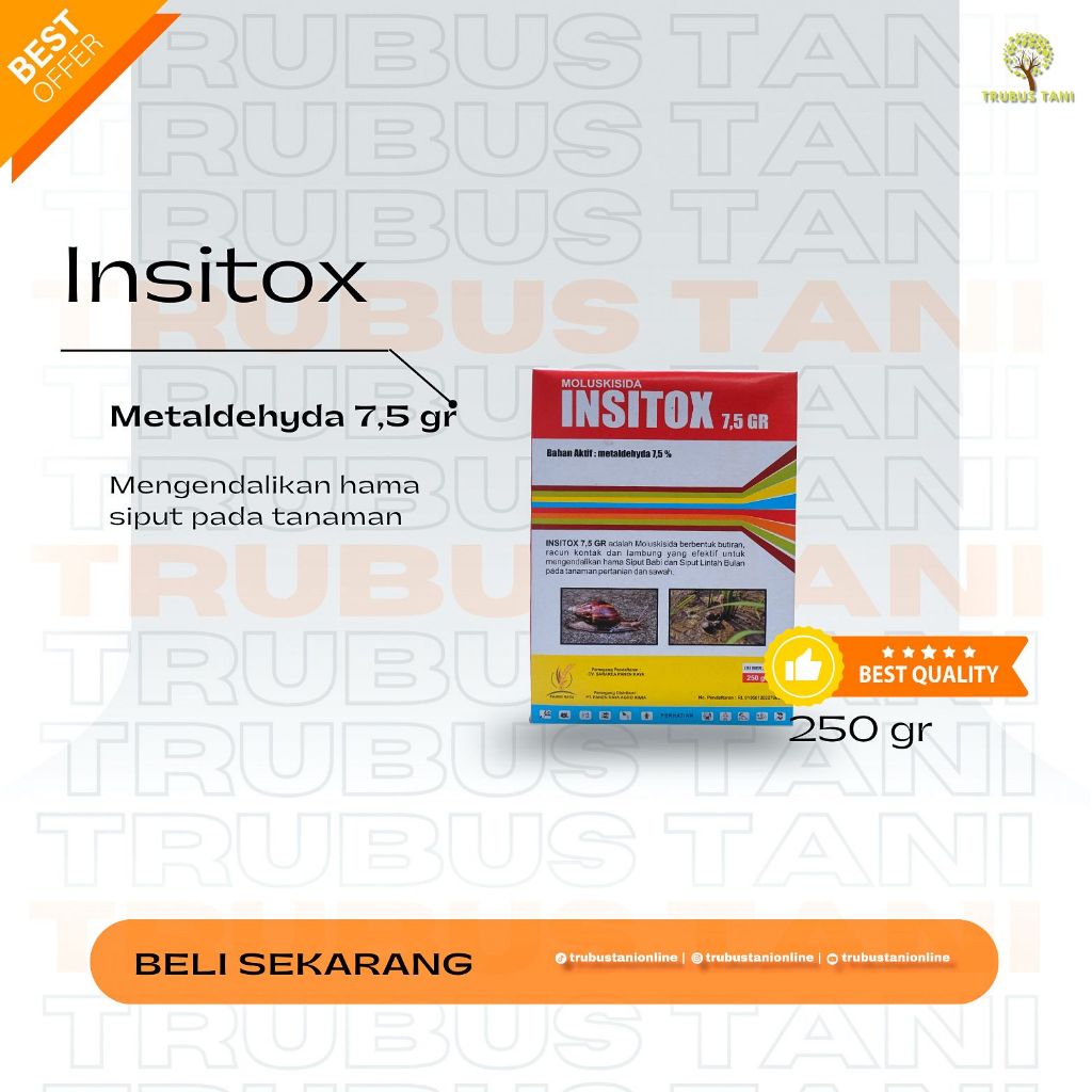 RACUN SIPUT DAN KEONG SAWAH INSITOX 7,5 GR TERTINGGI-250 Gr PANEN RAYA
