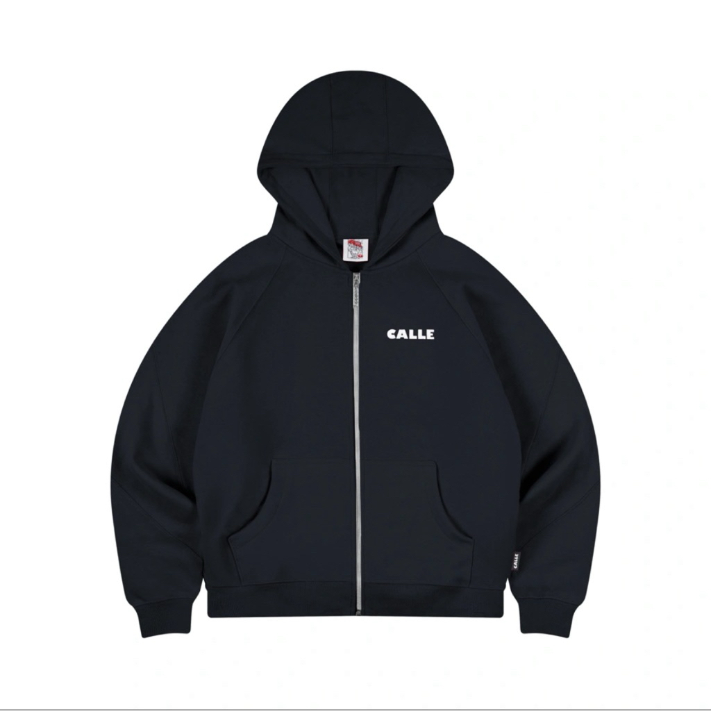 hoodie zipper calle basic