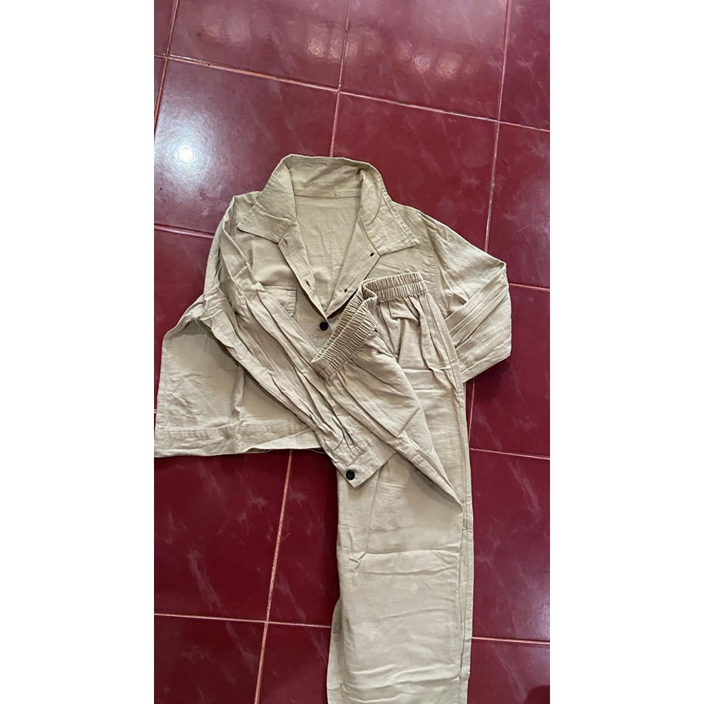 PRELOVE setelan blazer wanita Celana Atasan Kulot Formal Kerja Panjang Nyaman