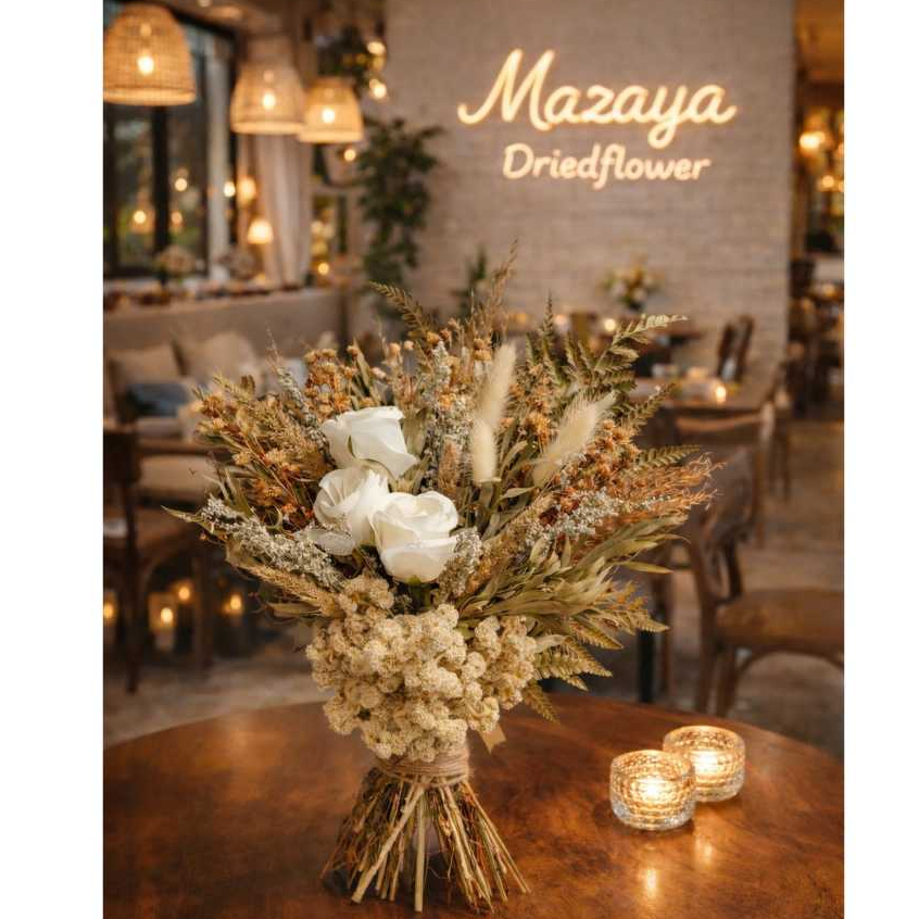 buket bunga kering hadiah ulang tahun- hadiah wisuda